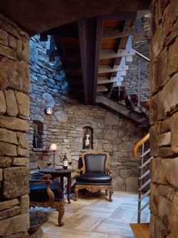 Dolce-Vita-Lifestyle:  Houseandhomepics:  Staircase By Krannitz Gehl Architects Http://Www.houzz.com/Photos/827935/Base-Of-Stair-Tower-Contemporary-Staircase-Seattle