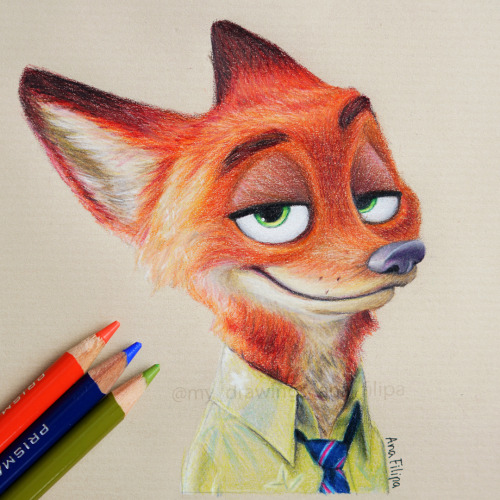 My drawing of Nick Wilde