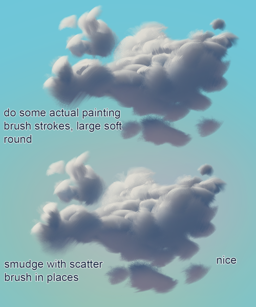 makkon - mixer brush cloud painting mini tutorialnot a...