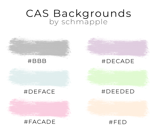 i’ve fallen in love with hex codes that are words recently, so here’s a bunch of CAS bac
