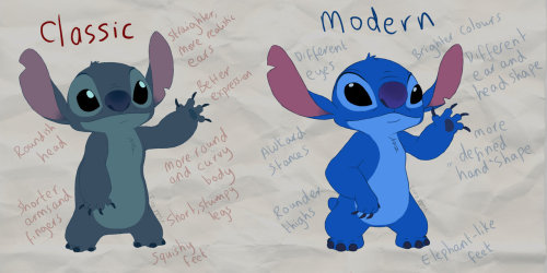 frazerross:  saveliloandstitch:  Stitch Differences by PrinzeBurnzo   New isn’t always better