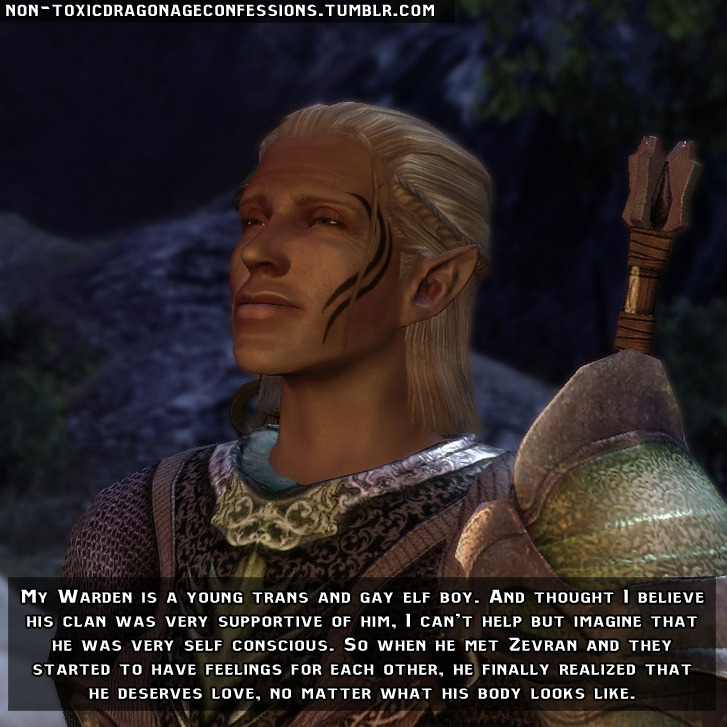 Dragon Age Confessions — CONFESSION: When I had my Mahariel romance