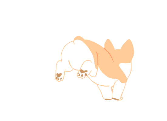 saracastically:  i drew the internet a corgi. internet loves corgis. 