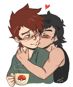 totalshenanigans:Ash is the affectionate type (*ˊᵕˋ*)💕 