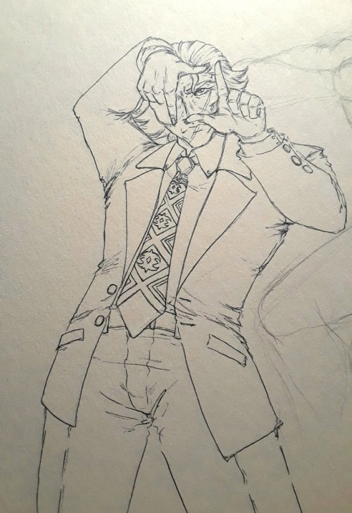 A WIP Of My Newest Project. I'm Not A Jjba Fan, But I AM A DC Douglas Fan, And Learning That Gunther