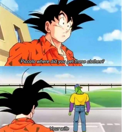 satanstrousers:Goku was just asking a simple question and Piccolo came for his life goddamn This always gets me.