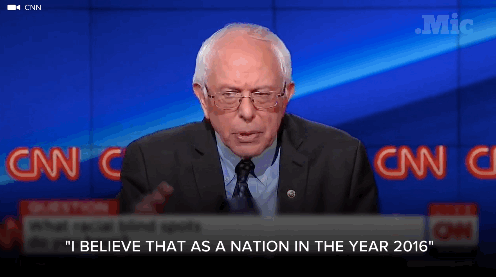 micdotcom:  When asked about racism and the criminal justice system at the Democratic debate Sunday night, Bernie Sanders gave the above answer. But not everyone was on board with his “ghetto” comment.