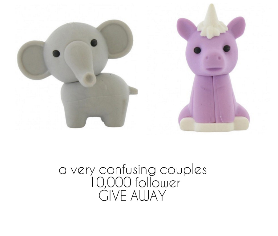 averyconfusingcouple:  To celebrate hitting 10,000 followers, we’re doing a little