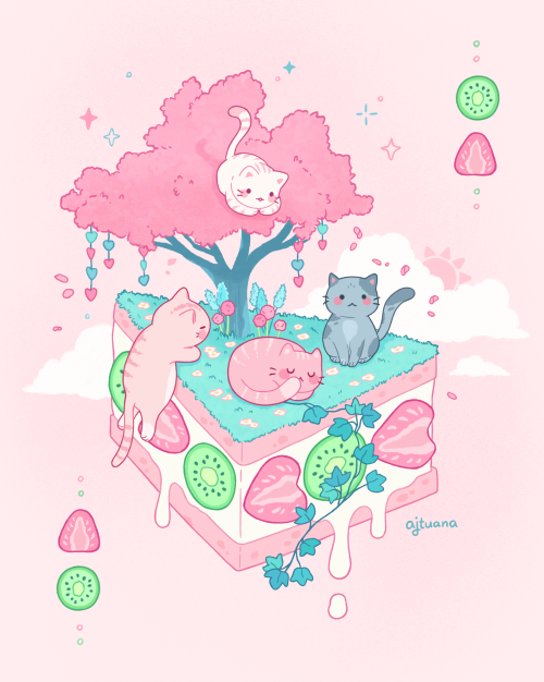 ajtuana:   Kitty Fruit Sandwich   Instagram