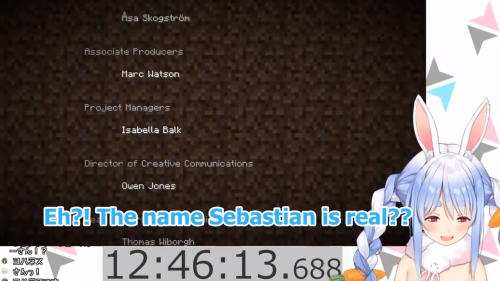 lazuli43: ‘Sebastian’ is such a stereotypical butler name that Pekora thought it was the