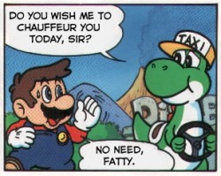 suppermariobroth:  Mario is blind to irony.