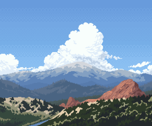 Garden of the Gods, 2018. 32 colors, 3.5 hrs.follow my twitter / patreon / shop / buy me a coffee