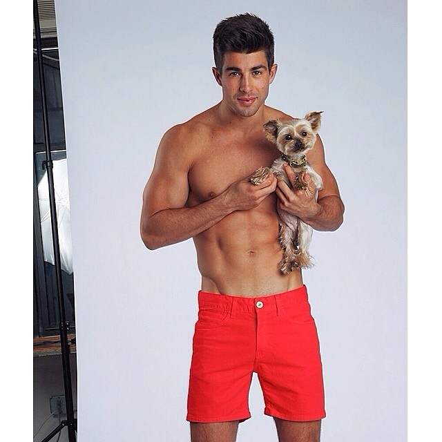 genesis950:  Hot guys &amp; their dogs   Male Models and dogs