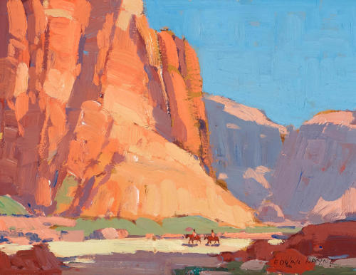 EDGAR PAYNECanyon De Chelly RidersOil on Panel10″ x 13″