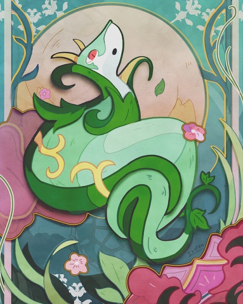 Serperior commission for a friend~Thank you, Crane!Also, for those who don’t know, I have an Insta