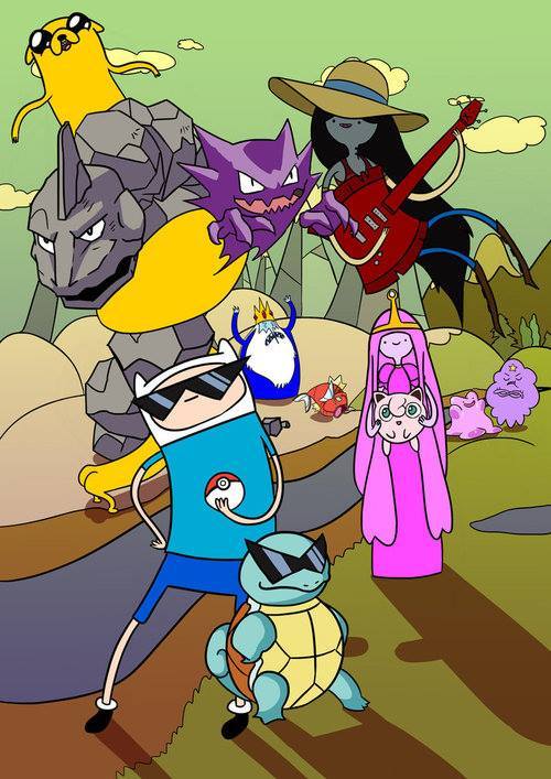 adventure time and pokemon crossover awesome adult photos