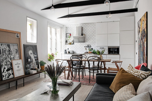 Unique Scandinavian Apartment | Goteborg, SwedenLayout:(Source: alvhelm.com, Styling by Heyman 