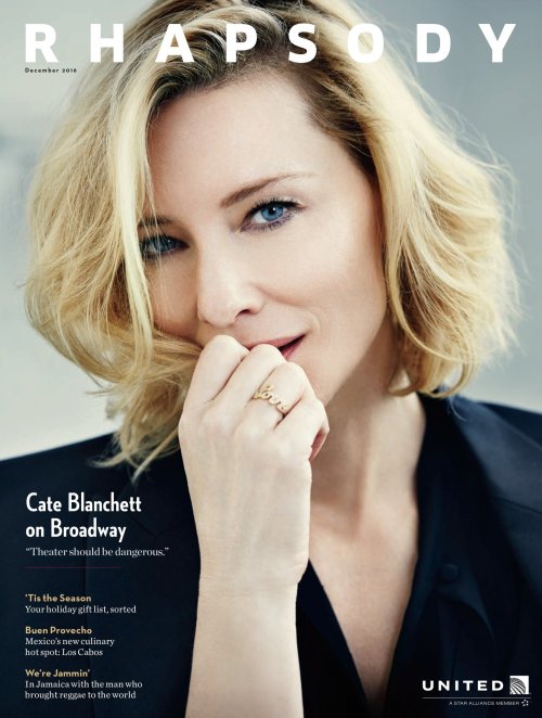 edenliaothewomb:Cate Blanchett, photographed by Michele Aboud for Rhapsody, Dec 2016.