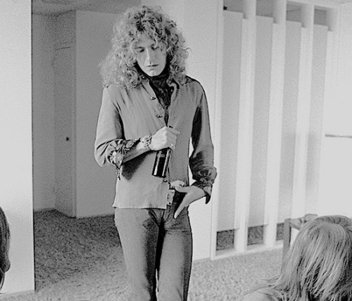 Robert Plant photographed by Mark Sullivan at the hotel Continental Hyatt House in Hollywood, Califo