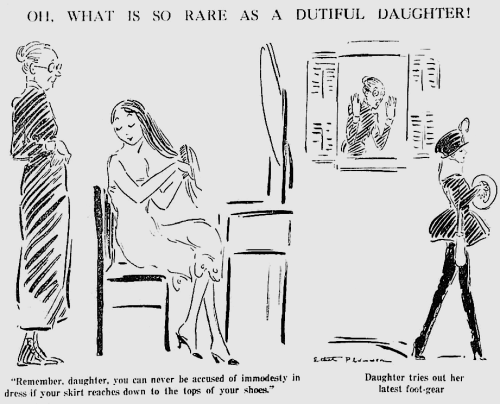 bummass:  yesterdaysprint:  New-York Tribune, New York, December 17, 1916 Bitch that is a LOOK