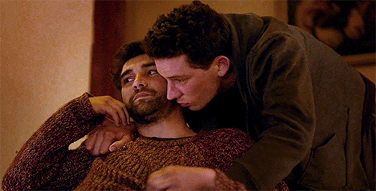 jakeperalta:romance in film gif meme: [5/5] scenes“shouldn’t we wait?” “no, let’s go to bed.”god’s own country (2017) dir. francis lee