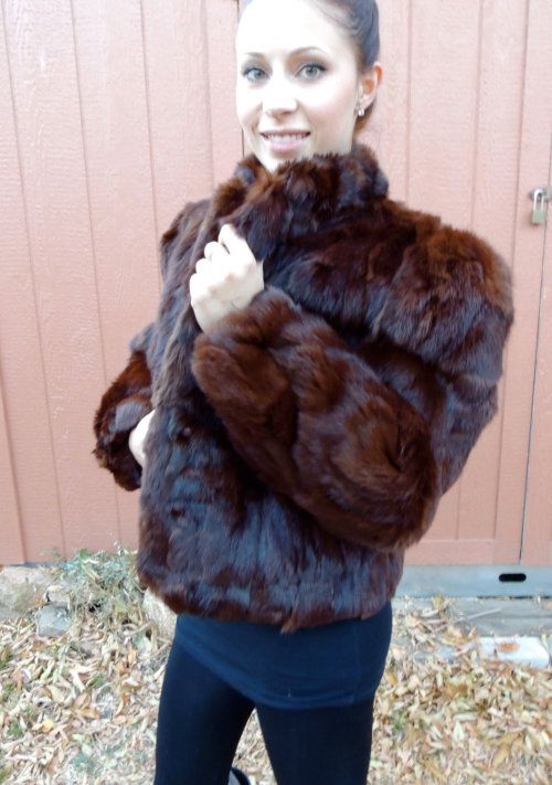 mommys-messy-boy: Auntie got this coat at a local thrift store for five dollars. She says it’s