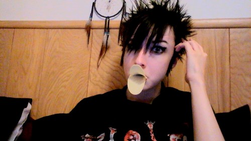 What do you mean laying in bed making duck lips with Pringles isn’t punk rock?