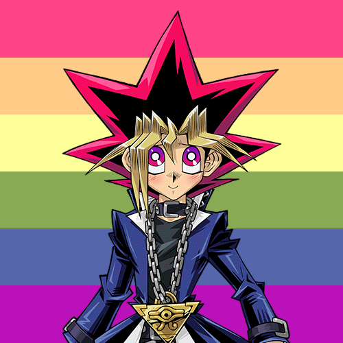 ygoprideflags:ygoprideflags:Rainbow flag but it’s color picked from Yugi Muto!right there! tiny tiny