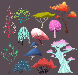 mintyburps:  Drew a bunch of trees