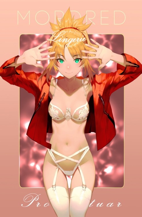 is3cute5me:  Lingerie Servants~  Artist Pixiv: Salmon88