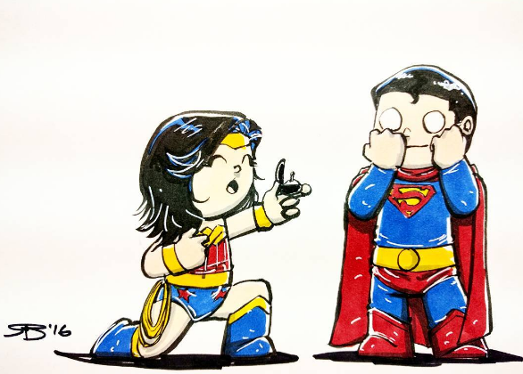 hellyeahsupermanandwonderwoman:  Happy Valentine’s Day, Everyone!