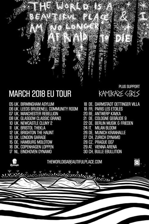 Kamikaze Girls will be joining us for our UK/EU tour this March!  Tickets at theworldisabeautifulpla