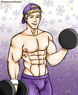 skyrilon: Jan 2017- Man of the Month: January The idea behind this one was the hot guy at the gym, since many people’s New Year’s Resolution is to lose weight haha. Thanks to all of my patreon supporters! Click me to learn more about my game series