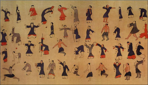 The Guiding and Pulling Chart, Changsha Kingdom, ca. 160 BCE The chart is painted on wilk and was ex
