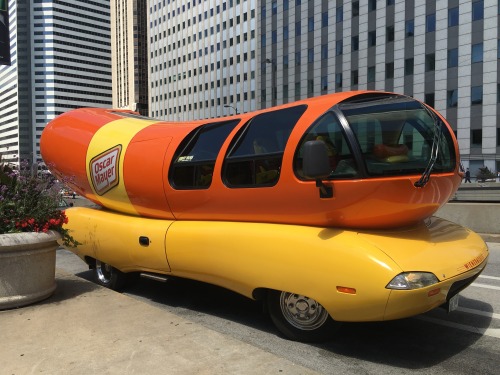 #foodtripping road trip memories: The Oscar Meyer Wienermobile in Chicago, IllinoisOh I wish I were 