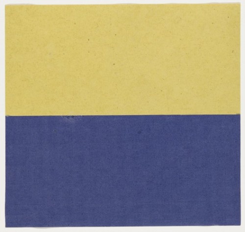 Yellow and Blue, Ellsworth Kelly, 1951, MoMA: Drawings and PrintsGift of the artist and purchased wi