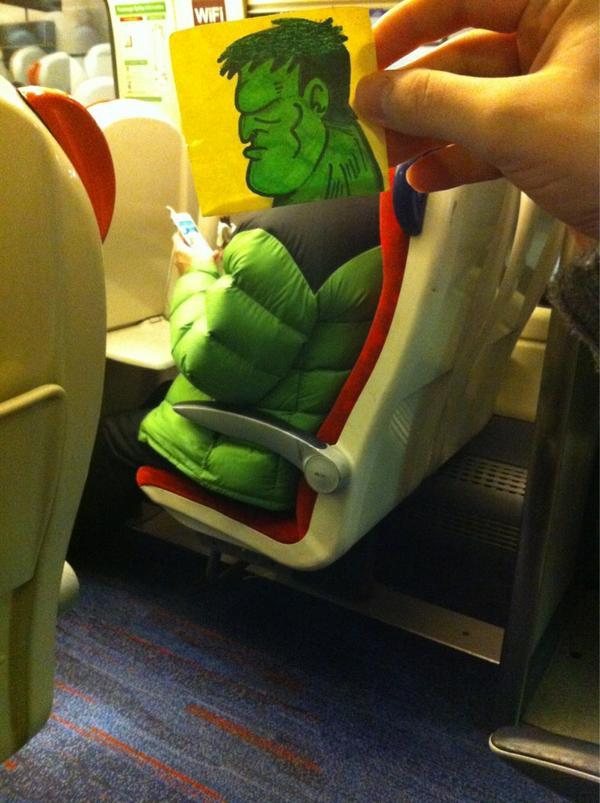 lulz-time:  tastefullyoffensive:  How October Jones Passes Time on the Train  Featured