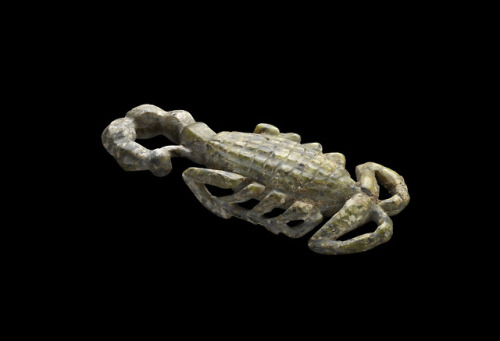 grandegyptianmuseum: The oldest of full scorpions Model of a scorpion carved from serpentine. From N