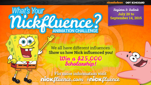 Still time to enter the Nickfluence Animation Challenge and win $25,000! No short is too short! Visi