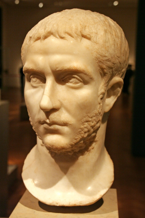 ancientart: The Ancient Roman bust of Emperor Gallienus, 253 - 260 AD, marble. Courtesy &a