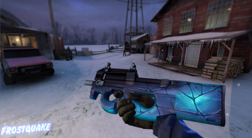 I made an ice pattern mini collection for the P90 and MP9 for CS:GO! For some reason, I just really 