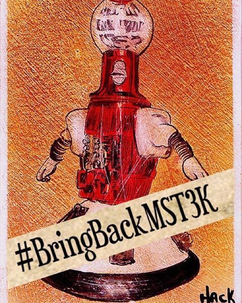 Today is the last day of the #bringbackmst3k Kickstarter. Help us make 12 episodes so I can go back in time and tell my younger self “everything you dreamed about comes true.” DONATE!