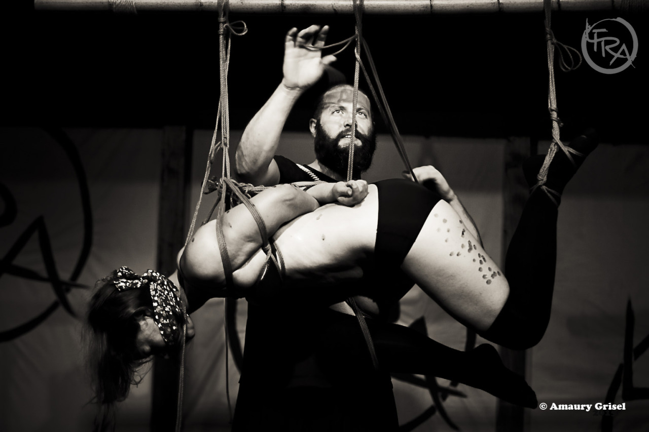 amaury-grisel-shibari:  Jack TheWhipper &amp; Meg performing at LFRAPhotography