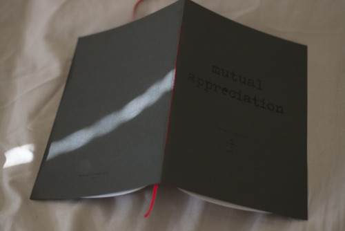 of-saudade:  viola-v:  Mutual Appreciation (2015) A split zine of erotica from Melbourne authors, Vi