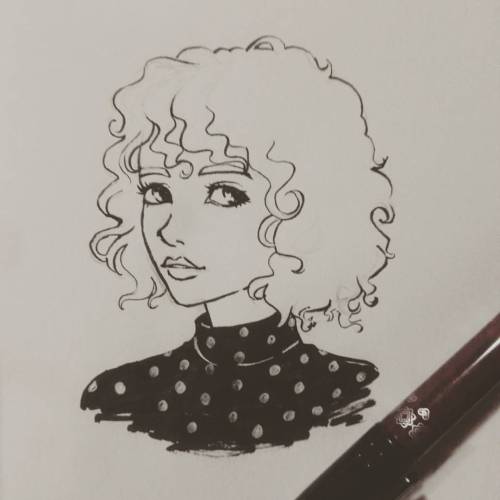 Nina :3 #drawing #characterdesign #makecomics #curlyhair #doodle