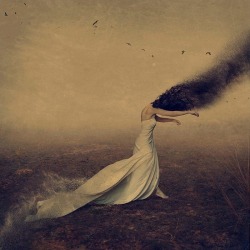 beautifulbizarremag:I just LOVE this piece by Brooke Shaden Photography “The Shadows We Follow”