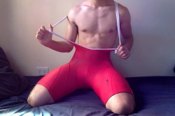 steventrent8008:  Cum Through Bike Singlet