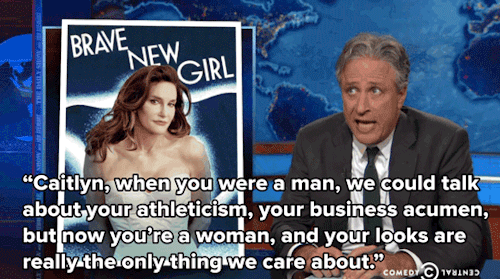 micdotcom:  Watch: Jon Stewart made a brilliant point about the objectification of Caitlyn Jenner 