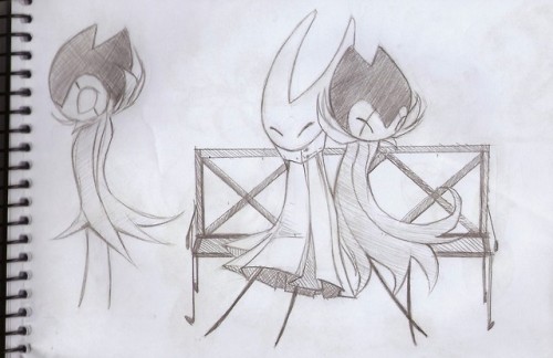 Some Hollow Knight Related Sketches Of The Week. Most Are About Grimm Baby.