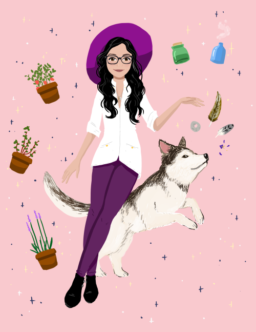 Happy weekend everyone! Here’s some witchsona commissions done by the awesome @lydiacreative &